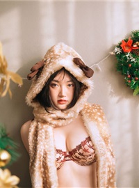 模特 野百合 圣诞(31)